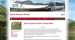 Desktop Screenshot of alpineexpressshuttle.com