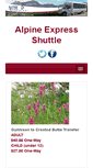Mobile Screenshot of alpineexpressshuttle.com
